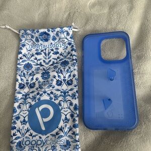 Loopy Case Vibrant Blue iPhone 14 Pro phone case